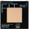 Polvo compacto fit me matte poreless tono 230 natural buff foto 4