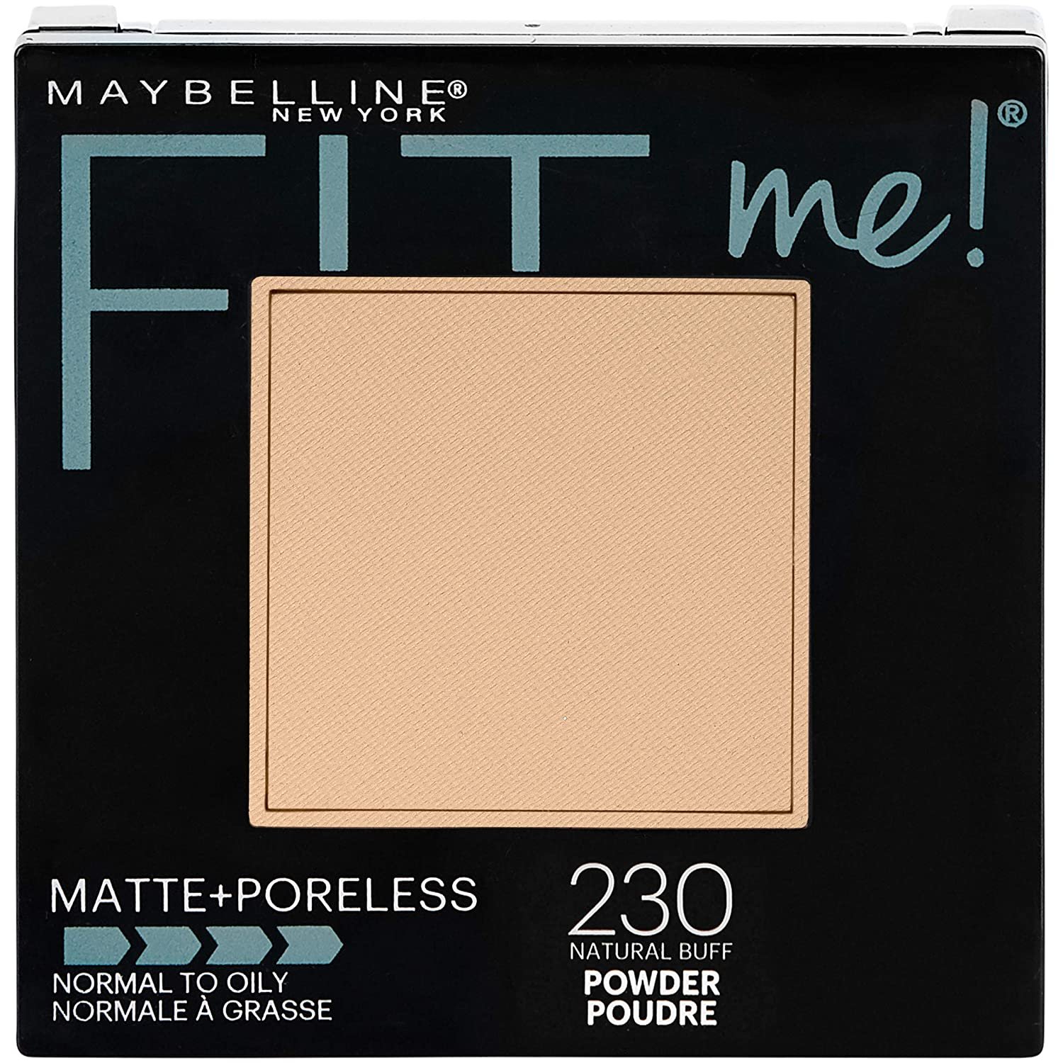 Polvo compacto fit me matte poreless tono 230 natural buff foto 4