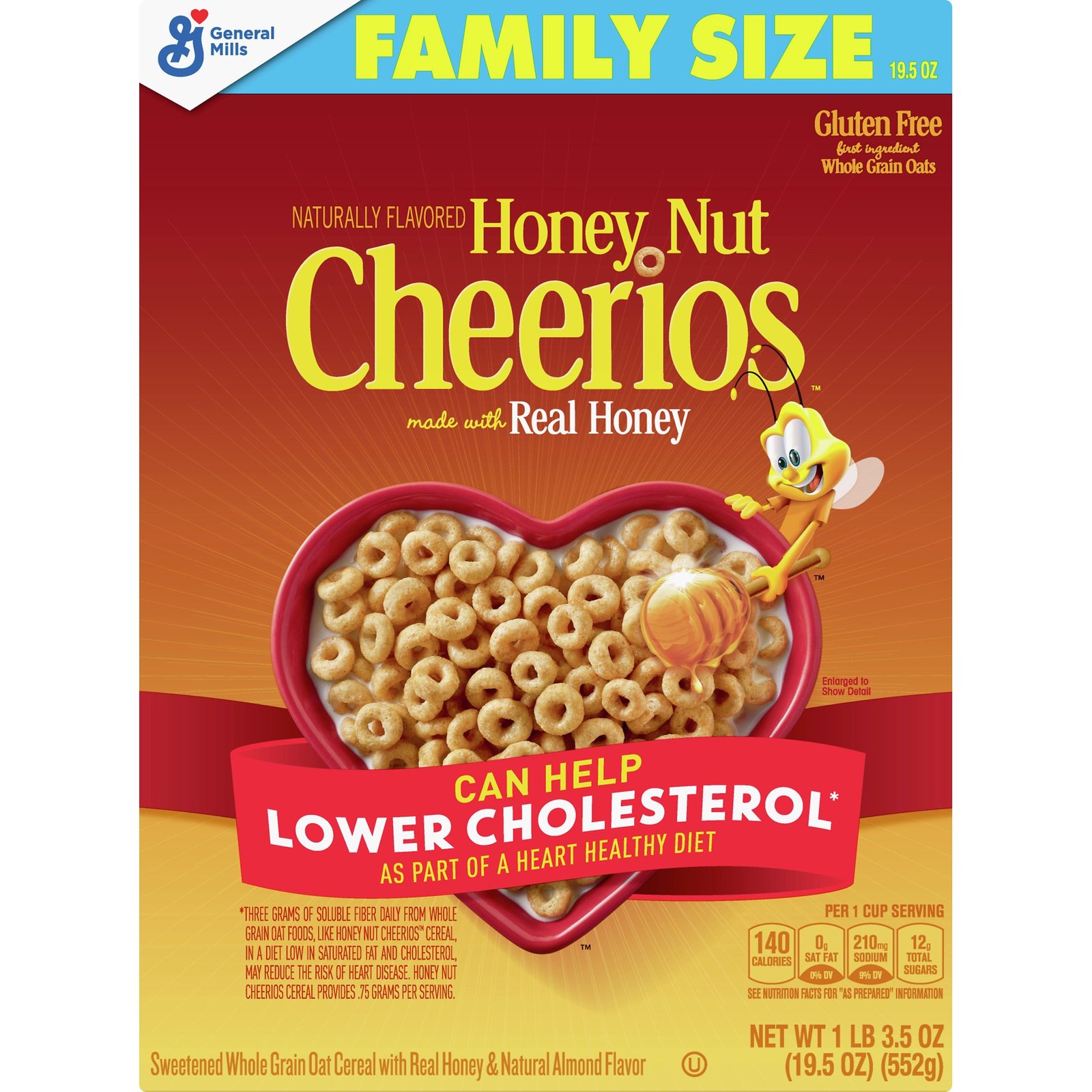 Cheerios cereal box