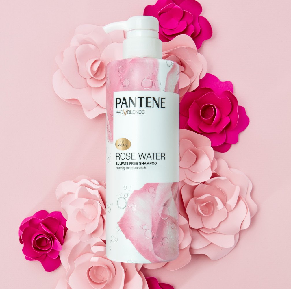 Pantene Rose Water Sulfate Free Shampoo FOTO 1