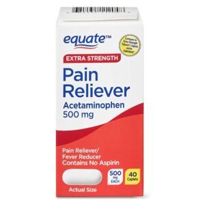 Equate Extra Strength Pain RelieverTablets, 500 mg 40 Tab Acetaminofen