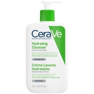 Limpiador facial hidratante en crema 473ml para piel normal a seca de CeraVe
